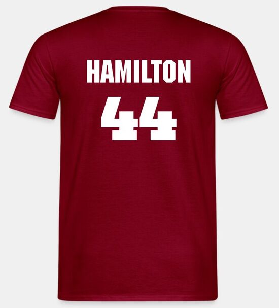 T-shirt personalizzata di Lewis Hamilton (44)  -  XL